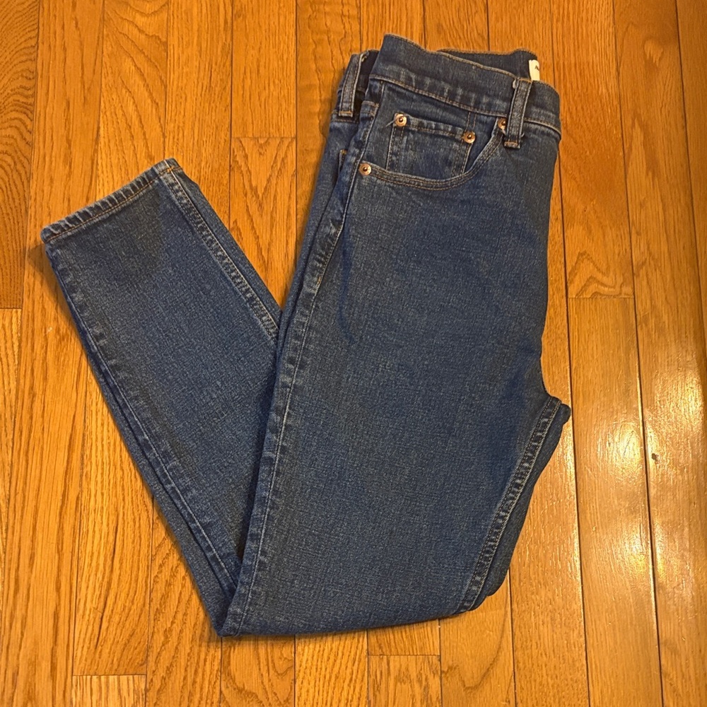 Abercrombie & Fitch Dark Blue Straight Leg Jeans